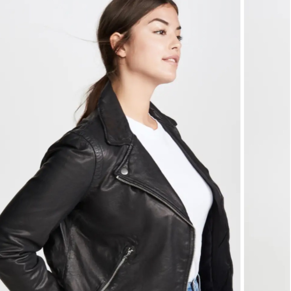The Washed Leather Motorcycle Jacket S NEW